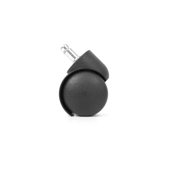 Roulettes pour chaise de bureau 5x Workliving 11mm/50mm - Roues dures - Sols souples - PP non freinées