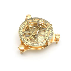 Boussole Cadran Solaire en Laiton Style Antique | Décoration Nautique Classique