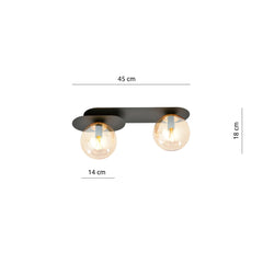 PLAZA 2 BLACK/MIODOWY