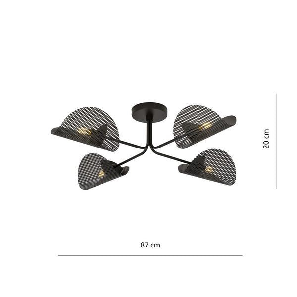 GOMEZ 4 BLACK LIGHT FIXTURE - 7