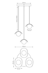 RITUAL 3 PREM MOCHA LIGHT FIXTURE - 2