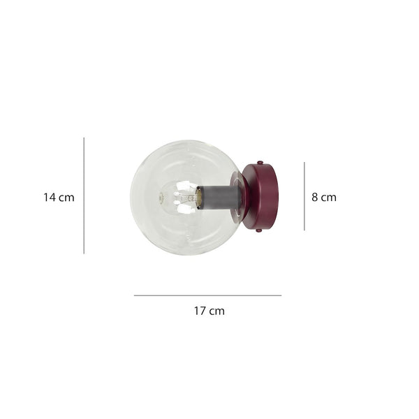 MAGNUS K1 BURGUND TRANSPARENT