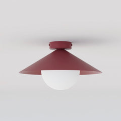 MONO 1S CEILING LIGHT BURGUNDY OPAL