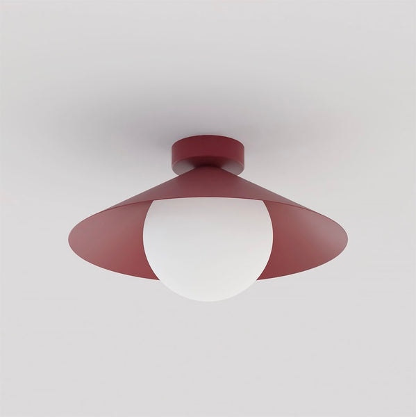 MONO 1S CEILING LIGHT BURGUNDY OPAL - 2