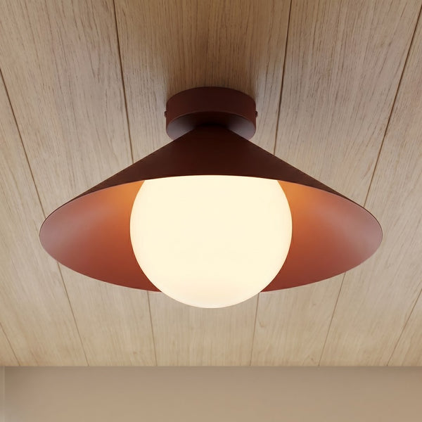 MONO 1S CEILING LIGHT BURGUNDY OPAL - 3