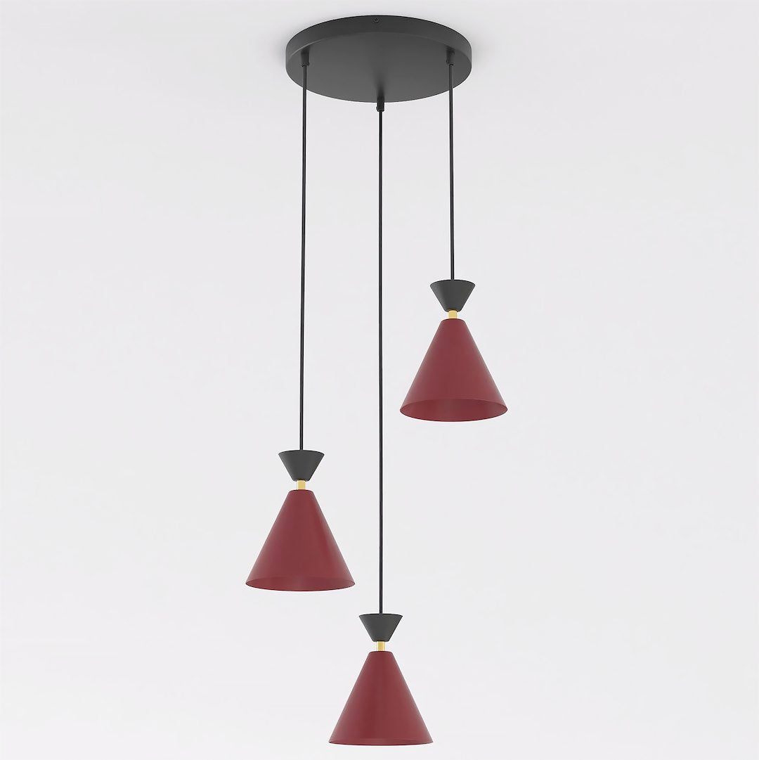 KLEVER 3PREM BURGUNDY BLACK