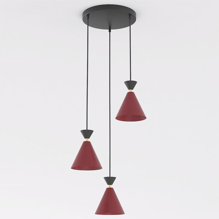 KLEVER 3PREM BURGUNDY BLACK