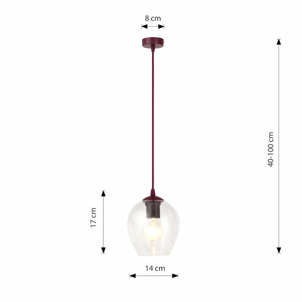 ISTAR 1 BURGUND TRANSPARENT