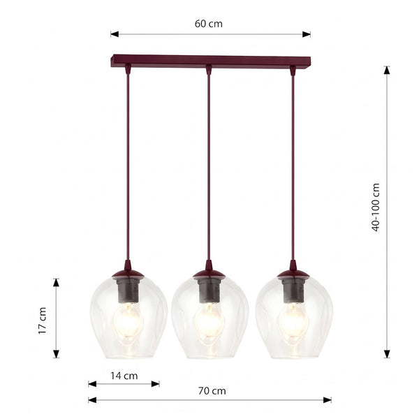 ISTAR 3 BURGUND TRANSPARENT