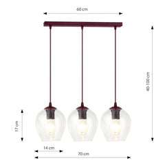 ISTAR 3 BURGUND TRANSPARENT