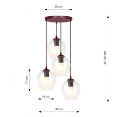 ISTAR 4PREM BURGUND TRANSPARENT
