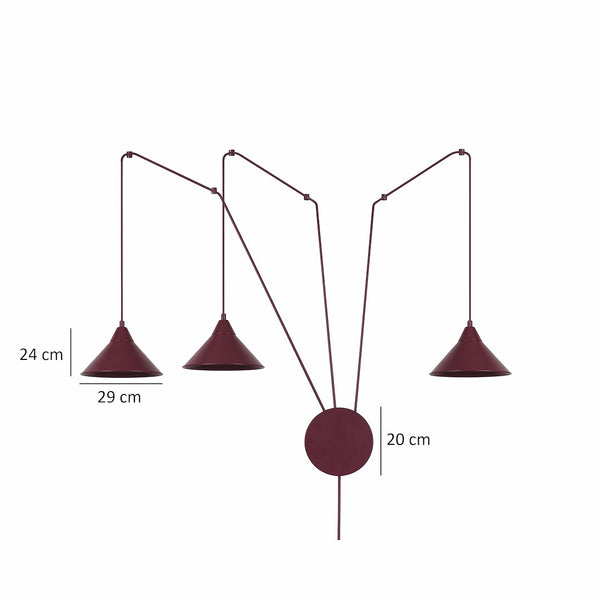 ABRAMO 3 BURGUNDY