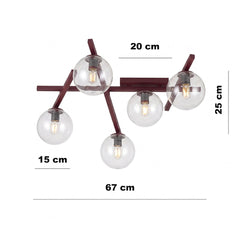 SMART 5 BURGUNDY TRANSPARENT
