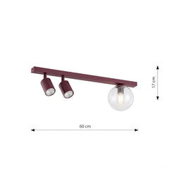 BASTER 3 BURGUNDY TRANSPARENT