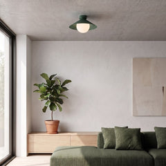 MONO PLAFON 1S OLIVE GREEN