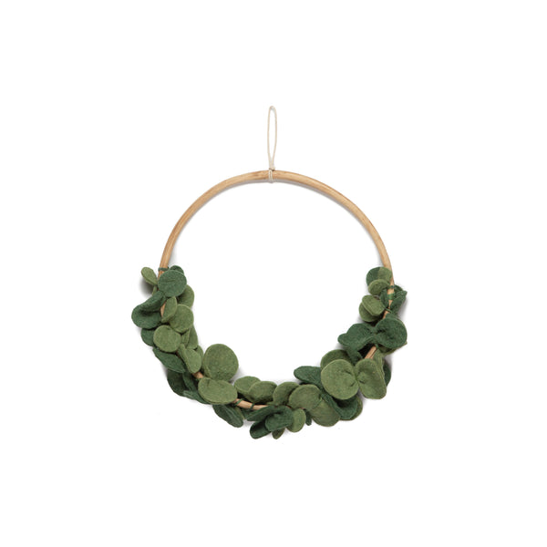 KidsDepot Couronne Florale Cerceau Eucalyptus - Vert