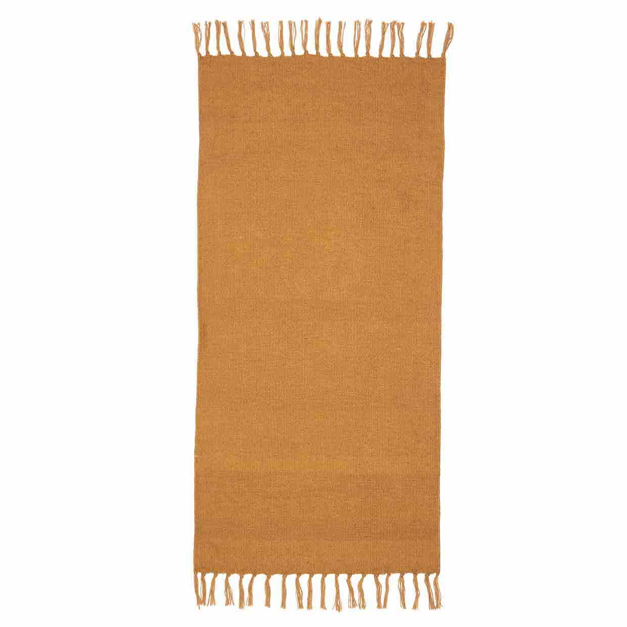 Hette, tapis de sol ocre 70x140 cm.
