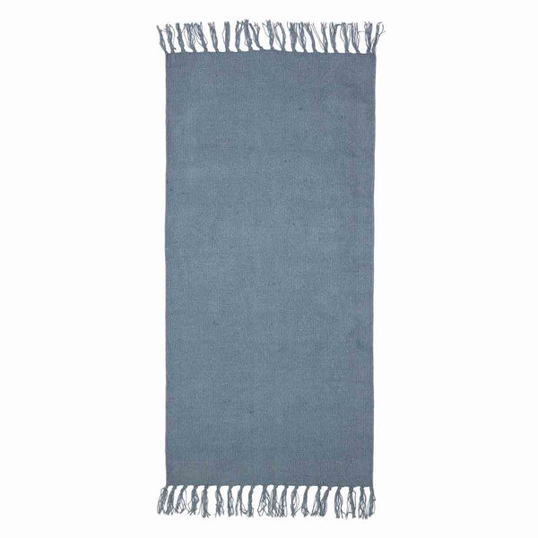 Hette, blauw vloerkleed 70x140 cm