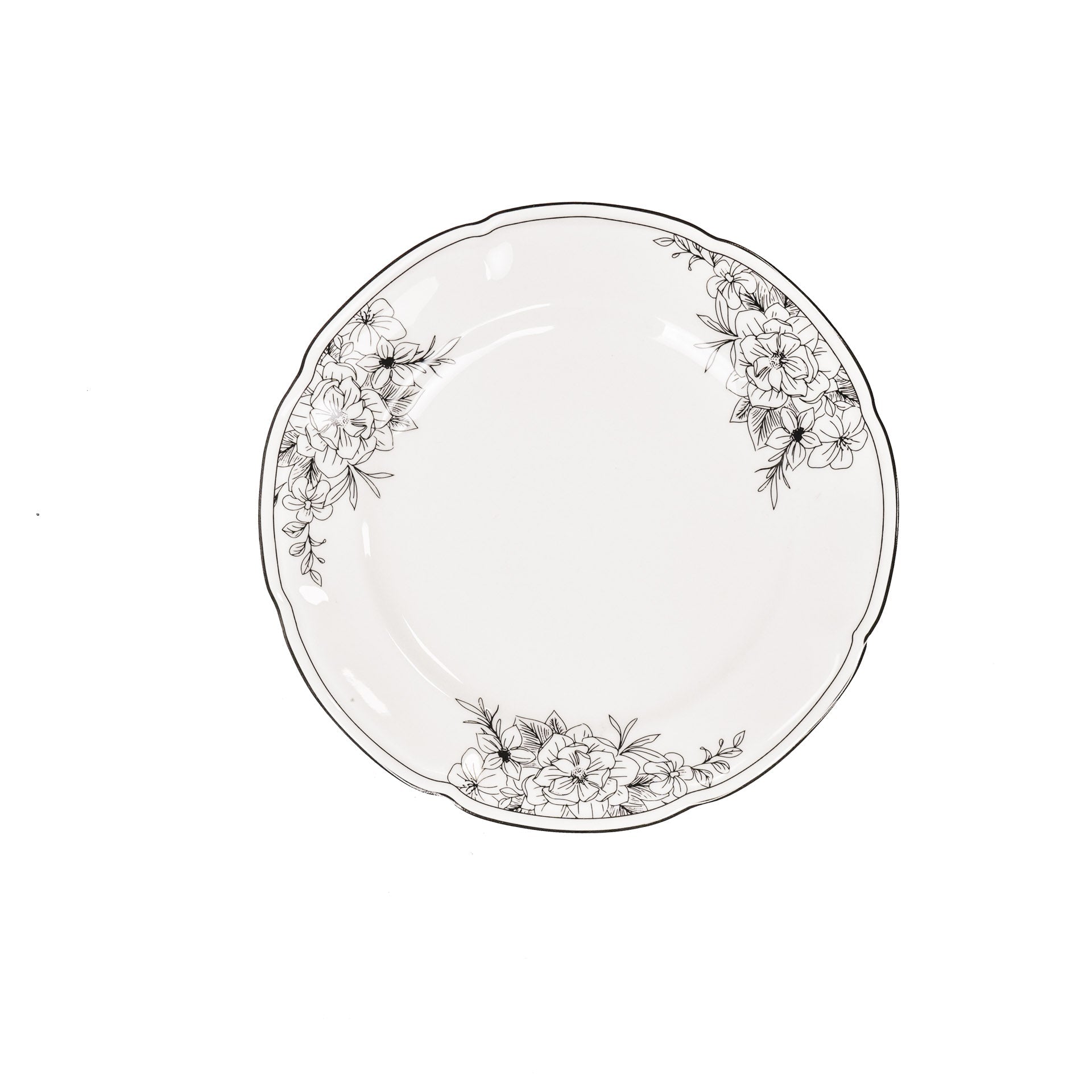 Bord - De Bloemen - New Bone China - 19,5 x 19,5 x 1,2 cm
