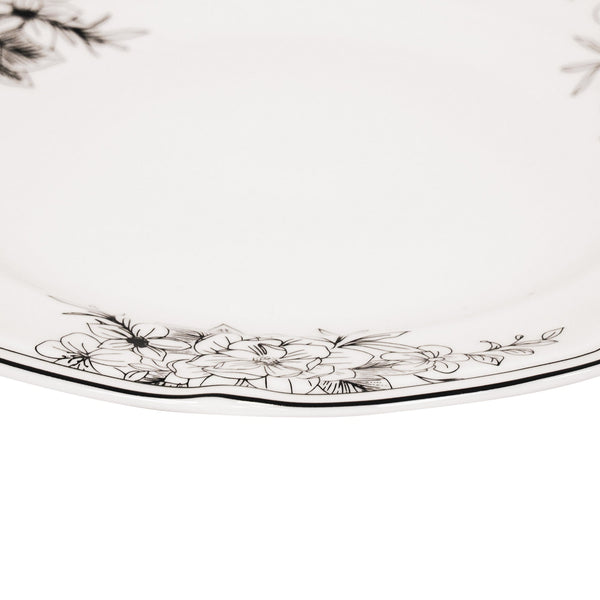 Bord - De Bloemen - New Bone China - 19,5 x 19,5 x 1,2 cm