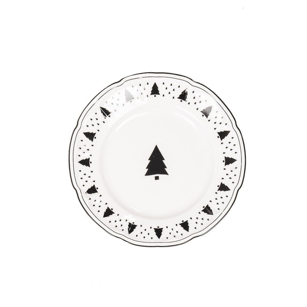 Plate - Christmas Tree - New Bone China - 10x15x1.5 cm
