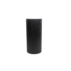 Bijzettafel / Sokkel - Cilinder - MDF - Zwart - 30 x 65 cm