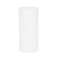Bijzettafel / Zuil - Cilinder - MDF - Wit - 30 x 65 cm