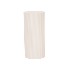 Bijzettafel / Sokkel - Cilinder - MDF - Zand - 30 x 65 cm