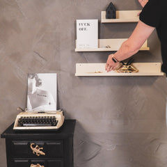 Wandplank - Metaal - Beige - Set van 3 - 40/50/60cm