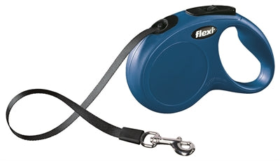 Flexi Retractable Leash Classic Tape Blue S 5 m