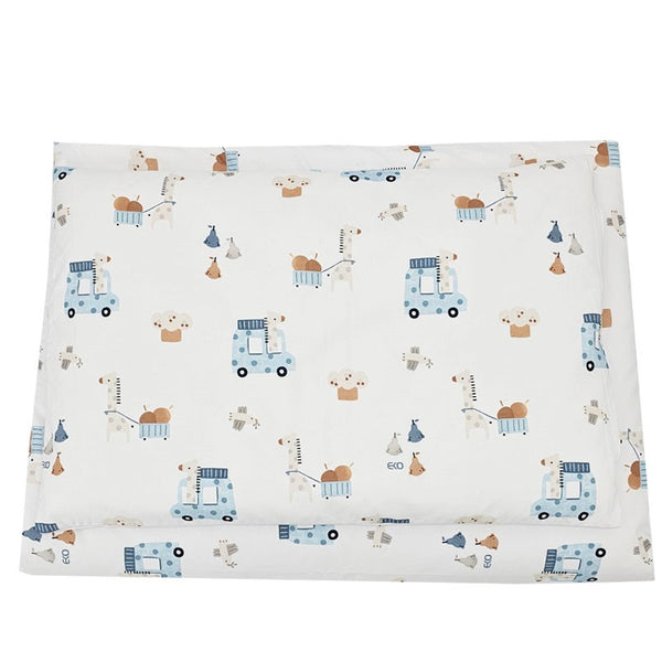 Printed cotton bedding - 2-piece 120x90 cm GIRAFFE
