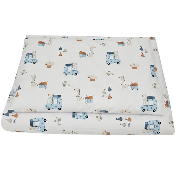 Printed cotton bedding - 2-piece 120x90 cm GIRAFFE