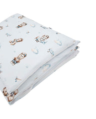 Parure de lit imprimée en coton - 2 pièces 120x90 cm OURSON PILOTE