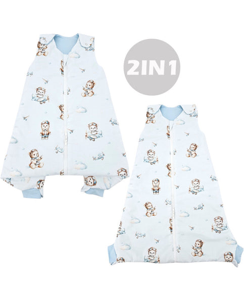 2in1 multifunctional baby sleeping bag PILOT BEAR