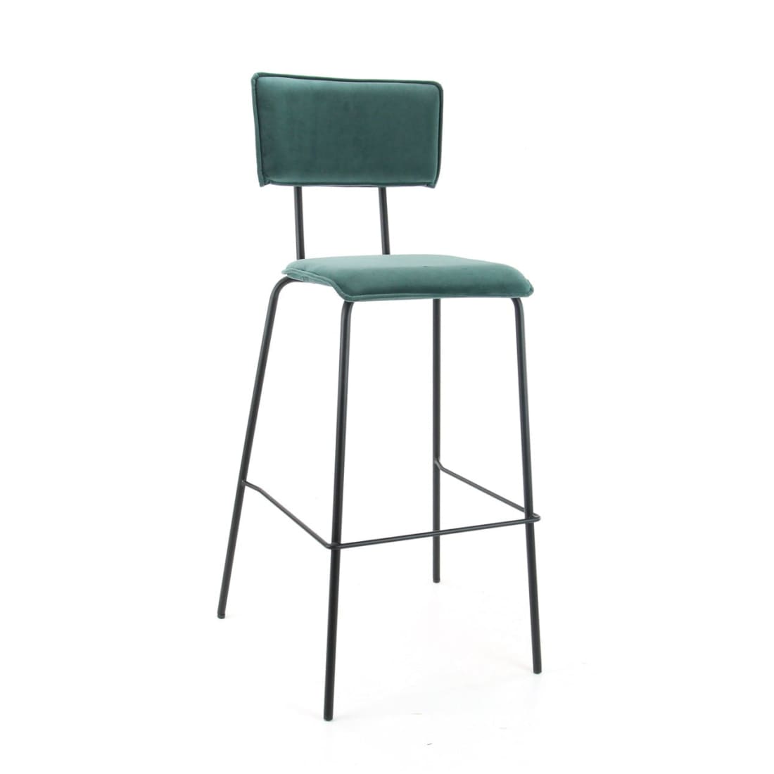 Workliving barkruk Hoog Bo - Fluweel Aarde Teal
