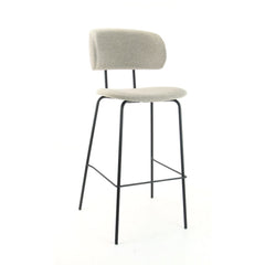 Workliving High Bar Stool Society Bo - Bouclé Shitake