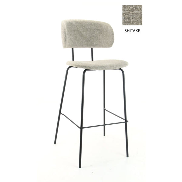 Workliving High Bar Stool Society Bo - Bouclé Shitake