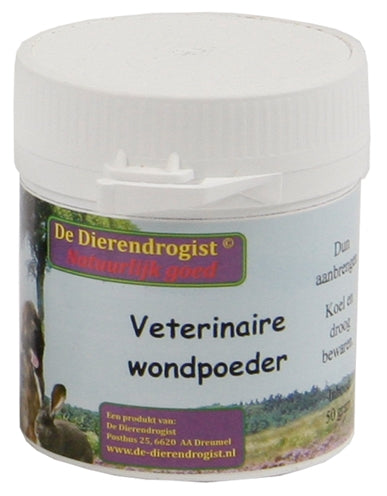 Poudre cicatrisante vétérinaire pour chiens/chats 50 g