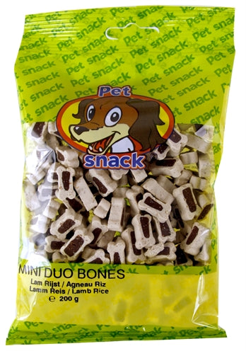 Petsnack Duo Bones Lam/Rijst 14 x 200 g