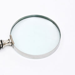 Elegante Crème & Zwart Vergrootglas met Handvat van Resin | Zwart
