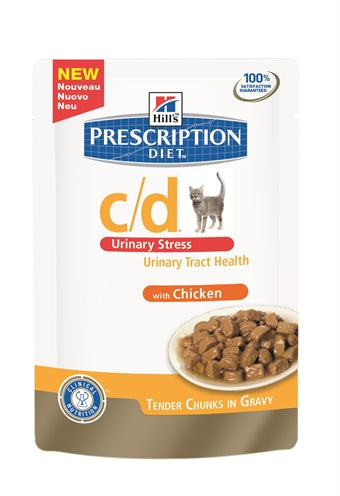 Hill's Feline C/D Urinary Stress Poulet 12 x 85 g