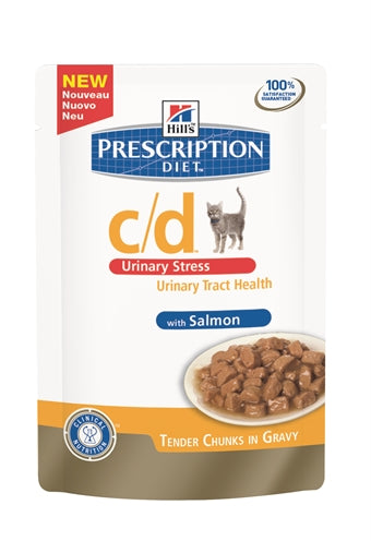 HILL'S FELINE C/D URINARY STRESS SALMON 12 x 85 g