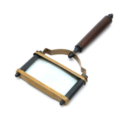 Loupe rectangulaire vintage avec monture métallique | Noir