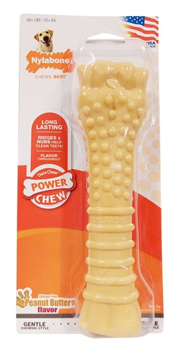 NYLABONE DURA CHEW Beurre de cacahuète pour masticateurs intenses Hypoallergénique à partir de 23 kg