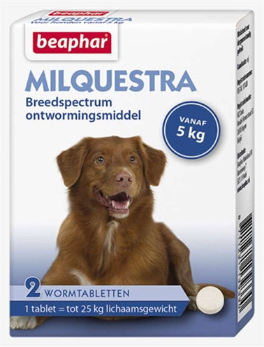 BEAPHAR MILQUESTRA CHIEN 2 COMPRIMÉS