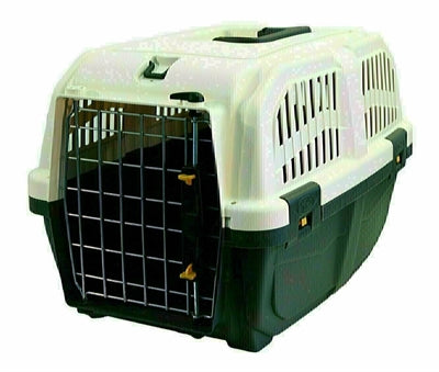 SKUDO transportbox antraciet/wit 48 x 31.5 x 31 cm