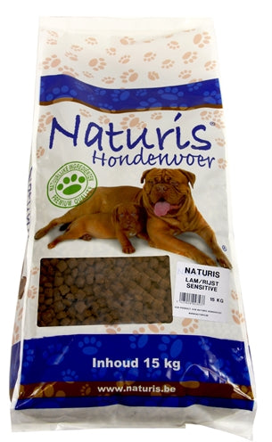 NATURIS LAM/RIJST SENSITIVE BROKKEN 15 KG