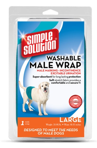 SIMPLE SOLUTIONS WASHABLE MALE BELLY BAND LARGE 48-59 CM