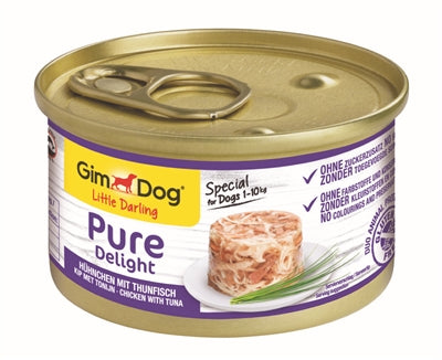 GIMDOG LITTLE DARLING PURE DELIGHT CHICKEN / TUNA 12x85 g