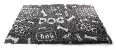 Vetbed dog print grey/white recycled 75x50 cm